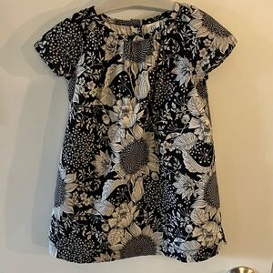 GAP Black and White Floral Kids Dress